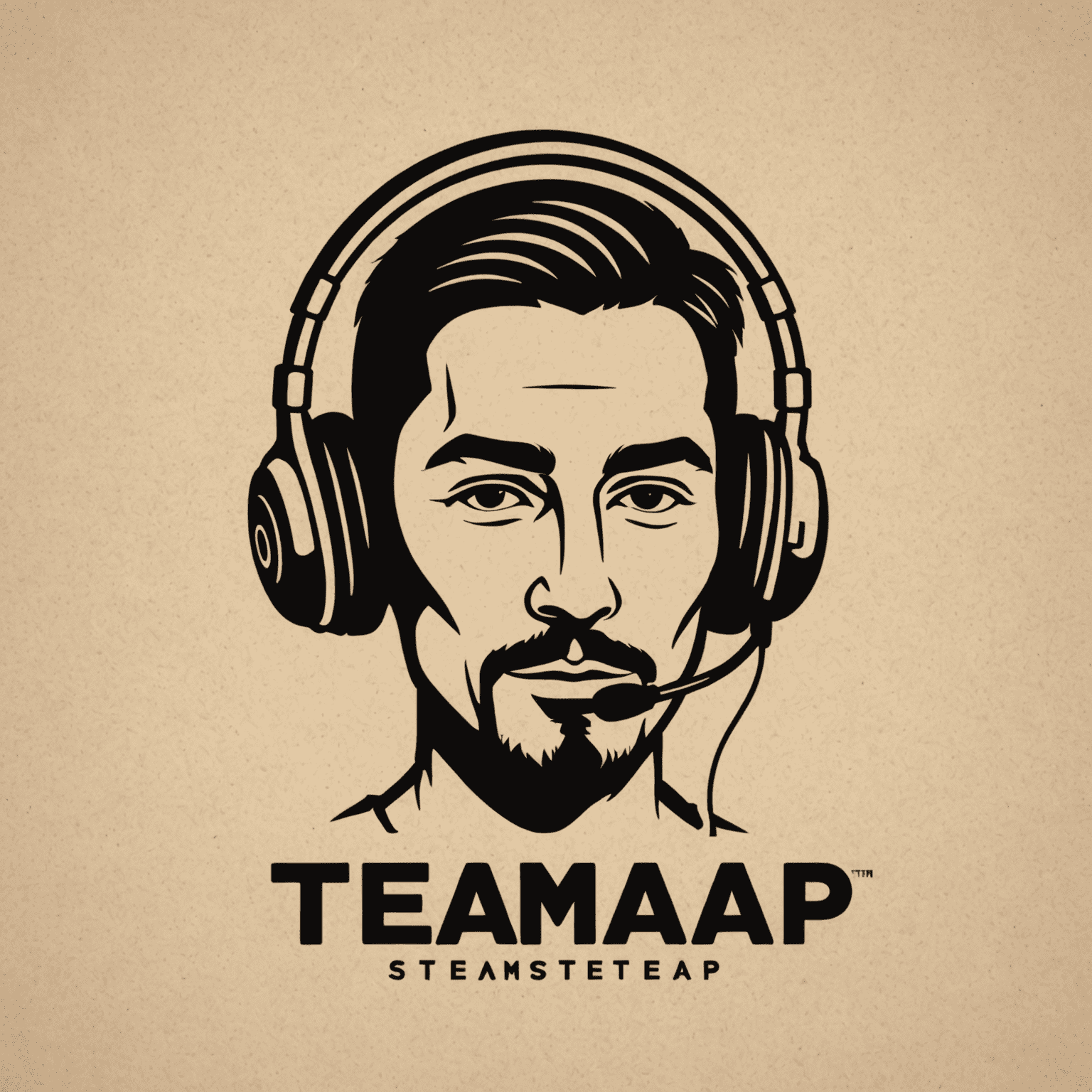 TeamSteap logo featuring a stylized headset icon with the text 'TeamSteap' in a modern font