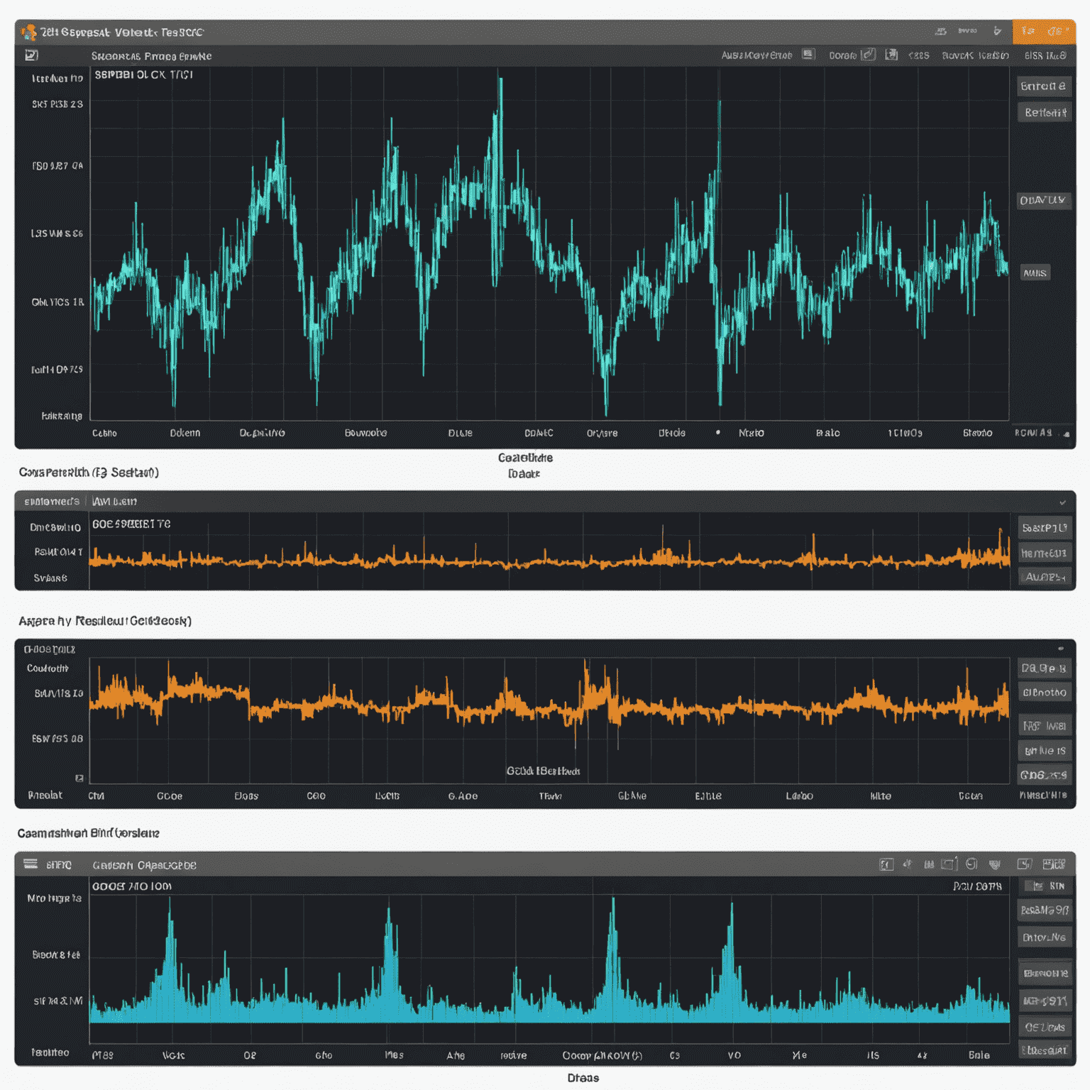 Diagram showing TeamSpeak voice codec optimization process, including waveform analysis, bitrate adjustment, and quality comparison